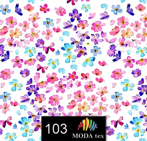 چاپ پارچه طرح گل و گل ریز