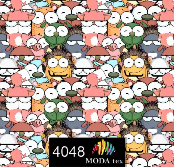 modatexprint چاپ پارچه طرح حیوانات فانتزی